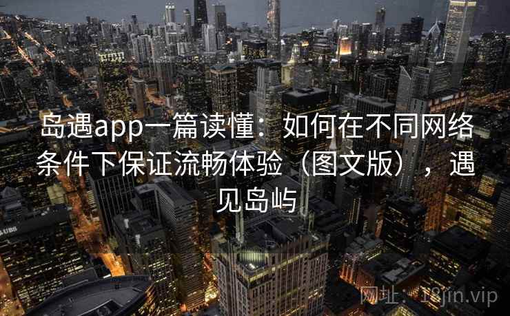岛遇app一篇读懂:如何在不同网络条件下保证流畅体验(图文版),遇见岛屿
