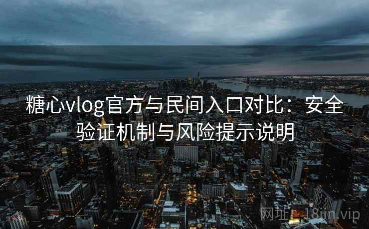 糖心vlog官方与民间入口对比:安全验证机制与风险提示说明