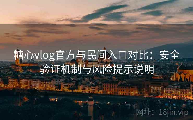 糖心vlog官方与民间入口对比:安全验证机制与风险提示说明