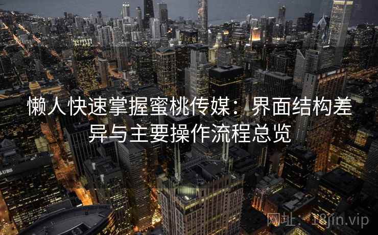 懒人快速掌握蜜桃传媒：界面结构差异与主要操作流程总览  第1张