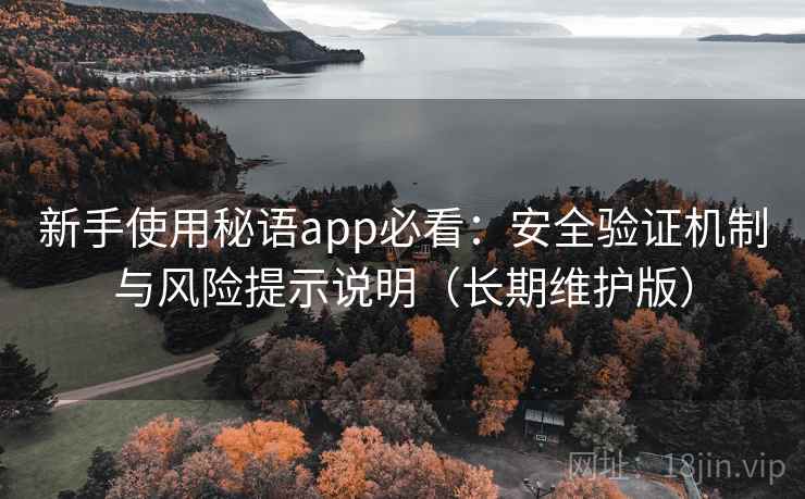 新手使用秘语app必看：安全验证机制与风险提示说明（长期维护版）
