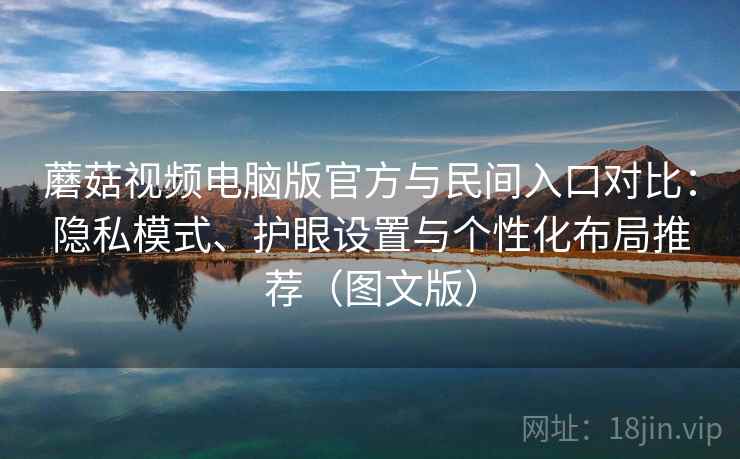 蘑菇视频电脑版官方与民间入口对比：隐私模式、护眼设置与个性化布局推荐（图文版）  第2张