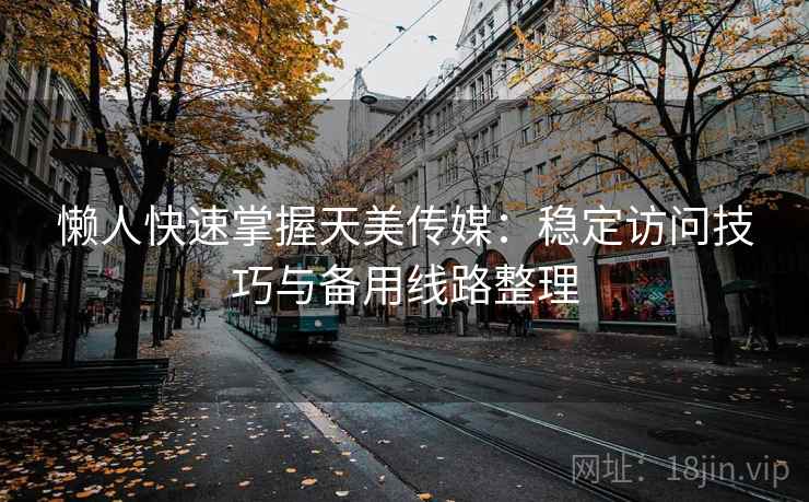 懒人快速掌握天美传媒：稳定访问技巧与备用线路整理