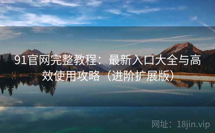 91官网完整教程：最新入口大全与高效使用攻略（进阶扩展版）