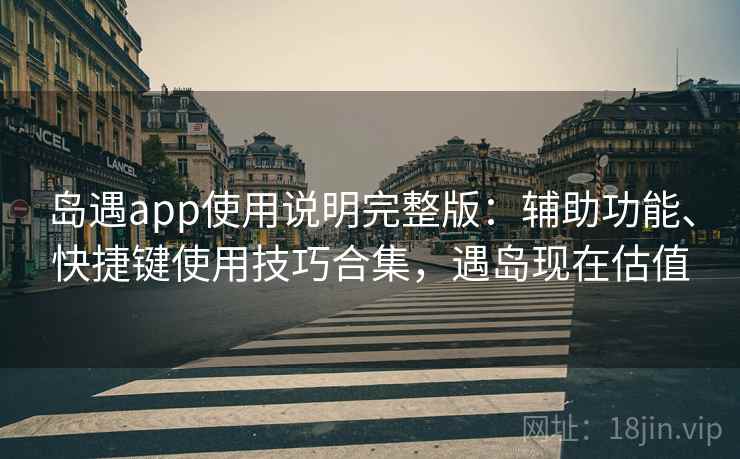 岛遇app使用说明完整版：辅助功能、快捷键使用技巧合集，遇岛现在估值